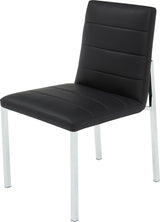 Amalfi Soot/Chrome Metal Back Chair (Set of 2) by Modus Furniture at Eve Furniture