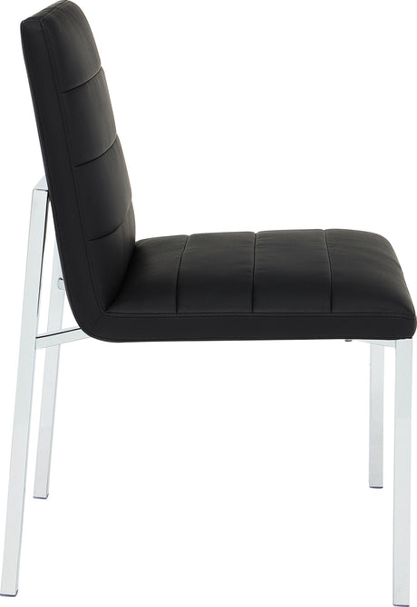 Amalfi Soot/Chrome Metal Back Chair (Set of 2) by Modus Furniture at Eve Furniture