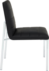 Amalfi Soot/Chrome Metal Back Chair (Set of 2) by Modus Furniture at Eve Furniture