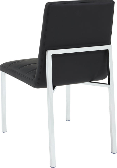 Amalfi Soot/Chrome Metal Back Chair (Set of 2) by Modus Furniture at Eve Furniture