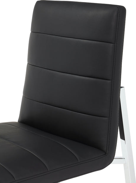 Amalfi Soot/Chrome Metal Back Chair (Set of 2) by Modus Furniture at Eve Furniture