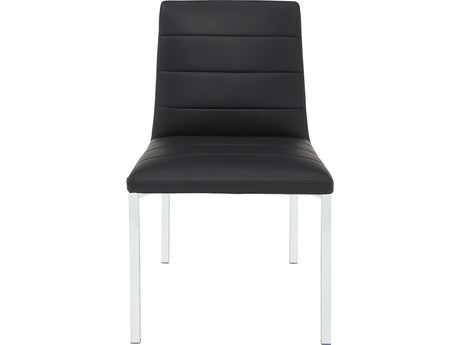 Amalfi Soot/Chrome Metal Back Chair (Set of 2) by Modus Furniture at Eve Furniture