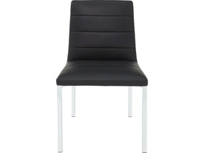 Amalfi Soot/Chrome Metal Back Chair (Set of 2) by Modus Furniture at Eve Furniture