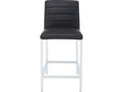 Amalfi Soot/Chrome Metal Back Counter Stool (Set of 2) by Modus Furniture at Eve Furniture