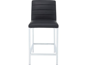 Amalfi Soot/Chrome Metal Back Counter Stool (Set of 2) by Modus Furniture at Eve Furniture