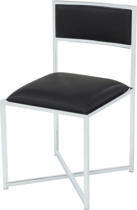 Amalfi Soot/Chrome X Base Chair (Set of 2) by Modus Furniture at Eve Furniture
