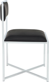 Amalfi Soot/Chrome X Base Chair (Set of 2)