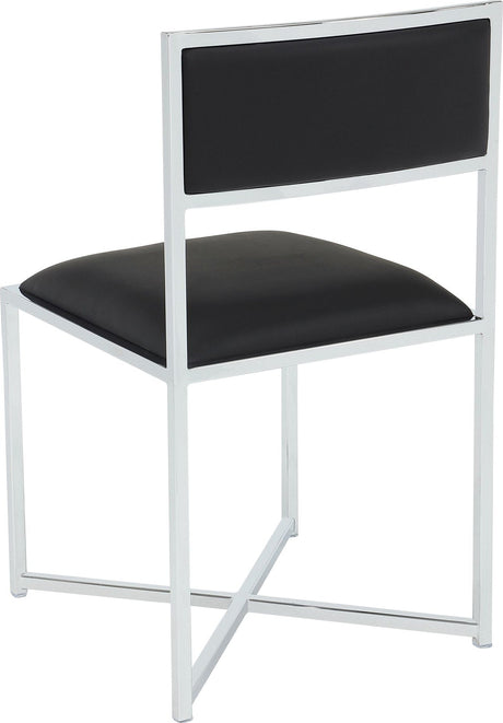 Amalfi Soot/Chrome X Base Chair (Set of 2) by Modus Furniture at Eve Furniture