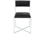 Amalfi Soot/Chrome X Base Chair (Set of 2)