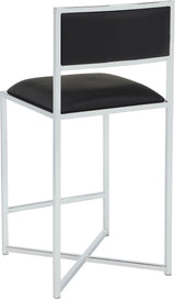 Amalfi Soot/Chrome X Base Counter Stool (Set of 2) by Modus Furniture at Eve Furniture