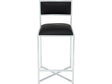 Amalfi Soot/Chrome X Base Counter Stool (Set of 2) by Modus Furniture at Eve Furniture