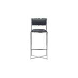 Amalfi X-Base Bar Stool in Cobalt Leather (Set of 2) by Modus Furniture at Eve Furniture