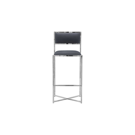 Amalfi X-Base Bar Stool in Cobalt Leather (Set of 2) by Modus Furniture at Eve Furniture