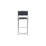Amalfi X-Base Bar Stool in Cobalt Leather (Set of 2) by Modus Furniture at Eve Furniture