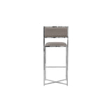 Amalfi X-Base Bar Stool in Taupe Leather (Set of 2) by Modus Furniture at Eve Furniture
