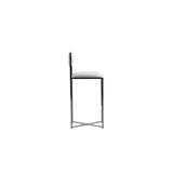 Amalfi X-Base Bar Stool in White Leather (Set of 2) by Modus Furniture at Eve Furniture