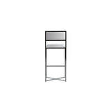Amalfi X-Base Bar Stool in White Leather (Set of 2) by Modus Furniture at Eve Furniture