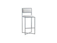 Amalfi X-Base Bar Stool in White Leather (Set of 2) by Modus Furniture at Eve Furniture