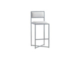 Amalfi X-Base Bar Stool in White Leather (Set of 2) by Modus Furniture at Eve Furniture