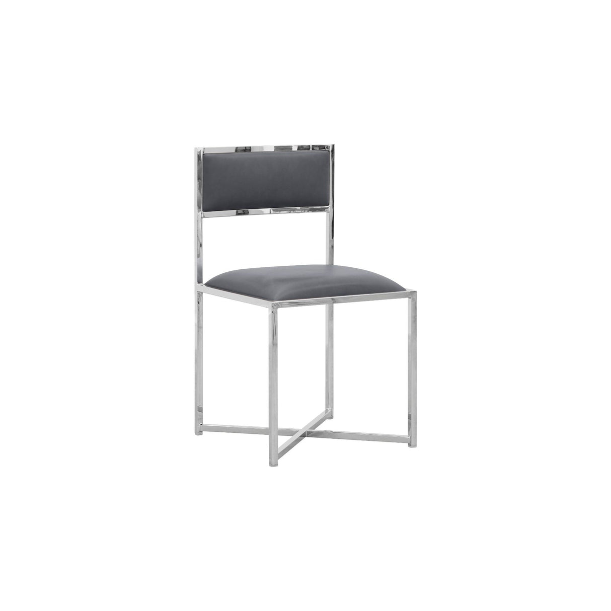 Amalfi X-Base Chair in Cobalt Leather (Set of 2) by Modus Furniture at Eve Furniture