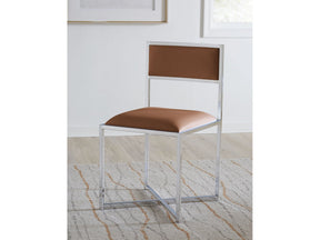 Amalfi X-Base Chair in Cognac Leather (Set of 2) by Modus Furniture at Eve Furniture