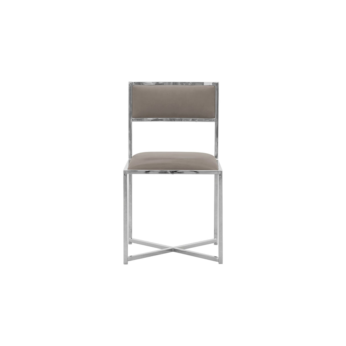 Amalfi X-Base Chair in Taupe Leather (Set of 2) by Modus Furniture at Eve Furniture