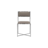 Amalfi X-Base Chair in Taupe Leather (Set of 2) by Modus Furniture at Eve Furniture
