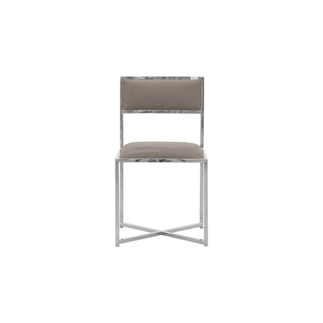 Amalfi X-Base Chair in Taupe Leather (Set of 2) by Modus Furniture at Eve Furniture