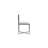 Amalfi X-Base Chair in White Leather (Set of 2) by Modus Furniture at Eve Furniture
