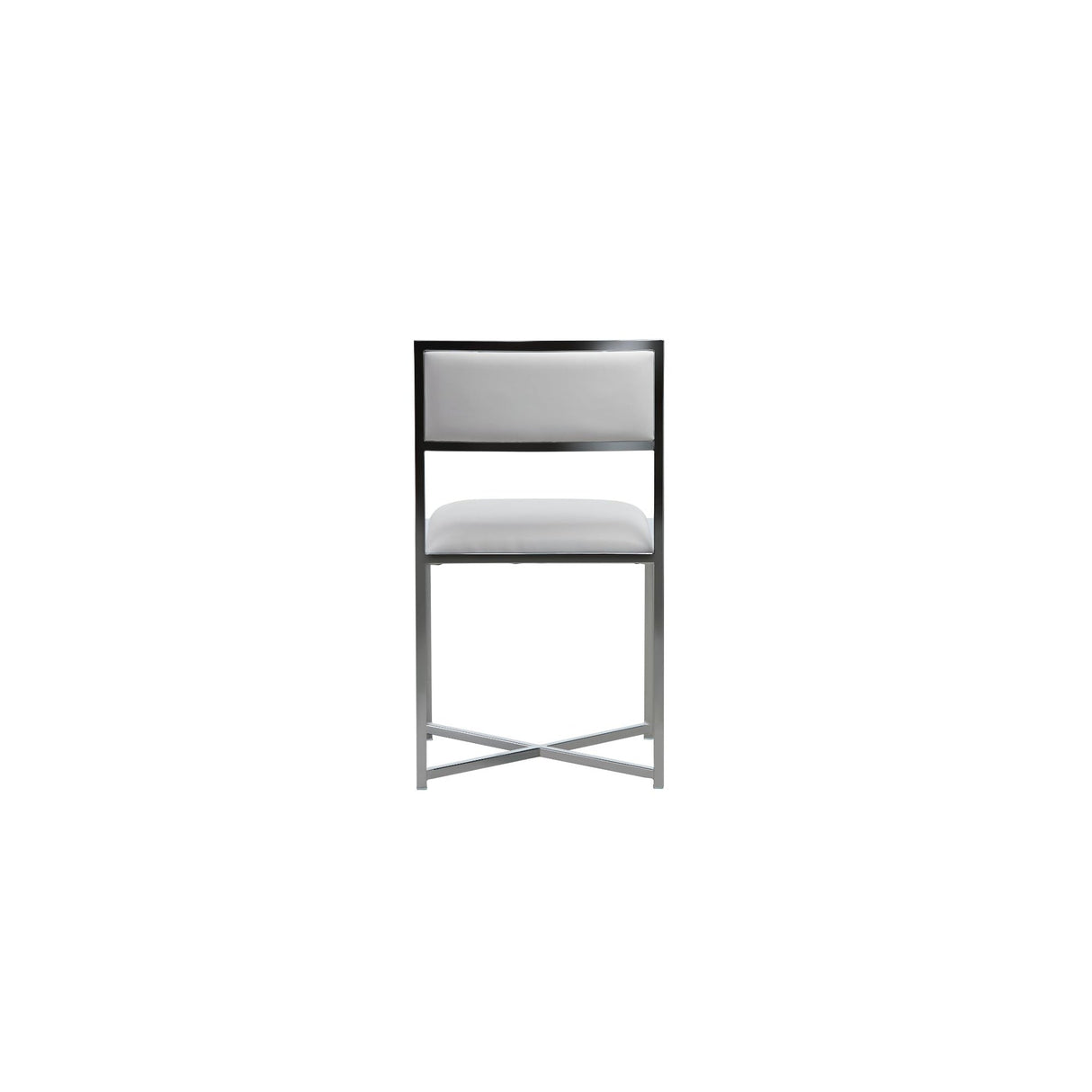Amalfi X-Base Chair in White Leather (Set of 2) by Modus Furniture at Eve Furniture