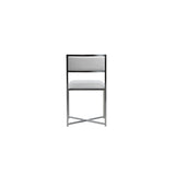 Amalfi X-Base Chair in White Leather (Set of 2) by Modus Furniture at Eve Furniture