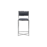 Amalfi X-Base Counter Stool in Cobalt Leather (Set of 2) by Modus Furniture at Eve Furniture