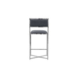 Amalfi X-Base Counter Stool in Cobalt Leather (Set of 2) by Modus Furniture at Eve Furniture