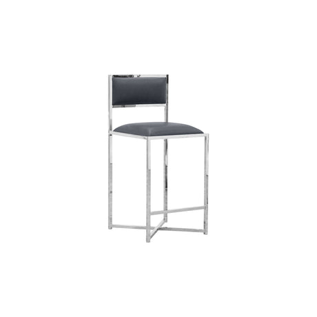 Amalfi X-Base Counter Stool in Cobalt Leather (Set of 2) by Modus Furniture at Eve Furniture