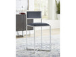 Amalfi X-Base Counter Stool in Cobalt Leather (Set of 2) by Modus Furniture at Eve Furniture