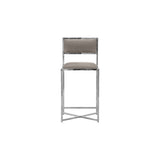 Amalfi X-Base Counter Stool in Taupe Leather (Set of 2) by Modus Furniture at Eve Furniture