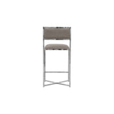 Amalfi X-Base Counter Stool in Taupe Leather (Set of 2) by Modus Furniture at Eve Furniture