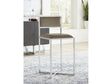 Amalfi X-Base Counter Stool in Taupe Leather (Set of 2) by Modus Furniture at Eve Furniture