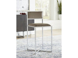 Amalfi X-Base Counter Stool in Taupe Leather (Set of 2) by Modus Furniture at Eve Furniture