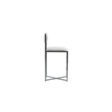 Amalfi X-Base Counter Stool in White Leather (Set of 2) by Modus Furniture at Eve Furniture