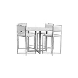 Amalfi X-Base Counter Stool in White Leather (Set of 2) by Modus Furniture at Eve Furniture