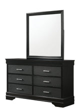 Amalia Black Bedroom Mirror (Mirror Only) by Crown Mark at Eve Furniture
