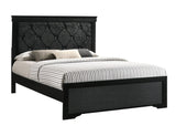 Amalia Black King Panel Bed by Crown Mark at Eve Furniture