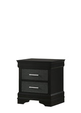 Amalia Black Nightstand by Crown Mark at Eve Furniture