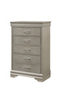Amalia Champagne Silver Chest by Crown Mark at Eve Furniture