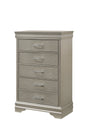 Amalia Champagne Silver Chest by Crown Mark at Eve Furniture