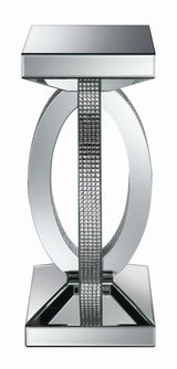 Amalia Clear Mirror Square End Table with Lower Shelf by Coaster at Eve Furniture