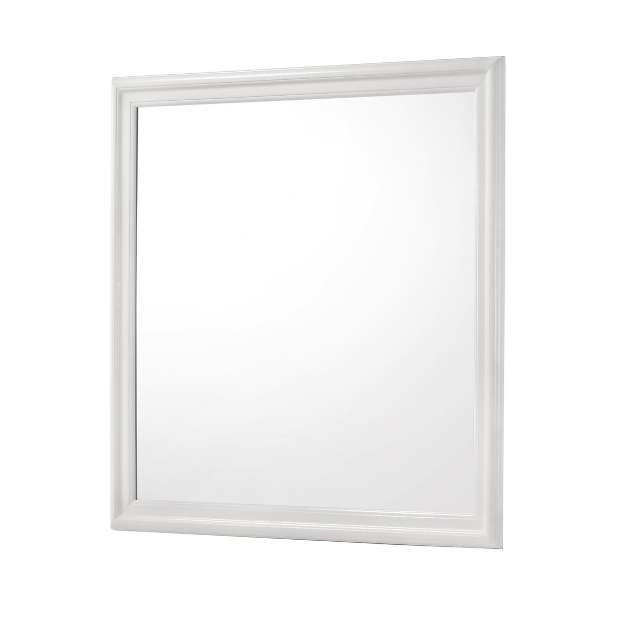Amalia White Bedroom Mirror (Mirror Only) by Crown Mark at Eve Furniture