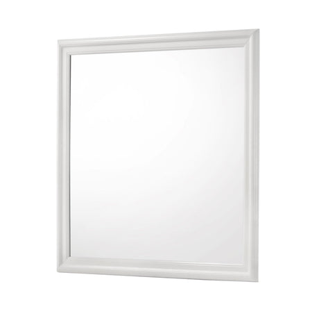 Amalia White Bedroom Mirror (Mirror Only) by Crown Mark at Eve Furniture