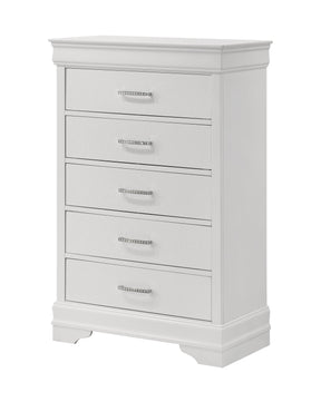Amalia White Chest by Crown Mark at Eve Furniture